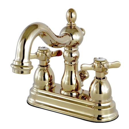 Kingston Brass KS1602BEX 4" Centerset Bathroom Faucet, Polished Brass KS1602BEX